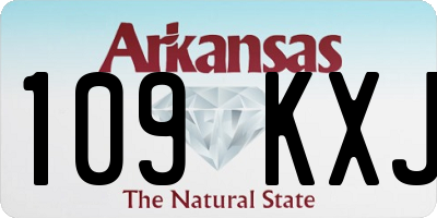 AR license plate 109KXJ