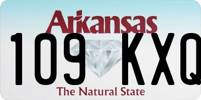 AR license plate 109KXQ