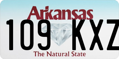 AR license plate 109KXZ