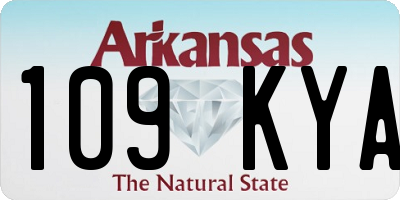 AR license plate 109KYA