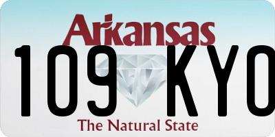 AR license plate 109KYO