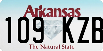 AR license plate 109KZB
