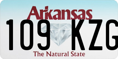 AR license plate 109KZG