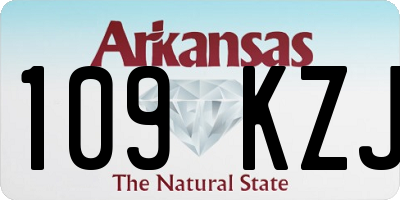 AR license plate 109KZJ