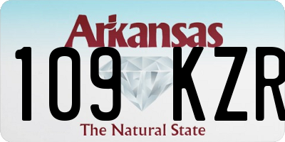 AR license plate 109KZR