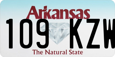AR license plate 109KZW
