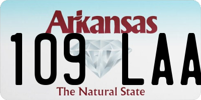 AR license plate 109LAA