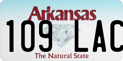 AR license plate 109LAC