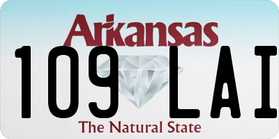 AR license plate 109LAI