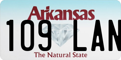 AR license plate 109LAN