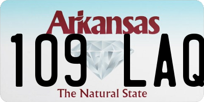 AR license plate 109LAQ