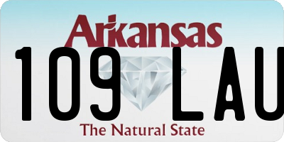 AR license plate 109LAU