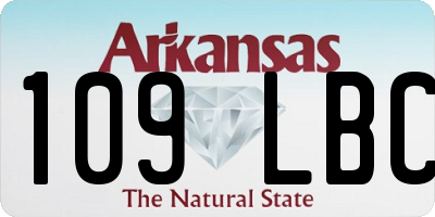 AR license plate 109LBC