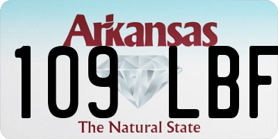AR license plate 109LBF