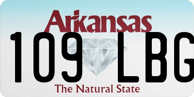 AR license plate 109LBG