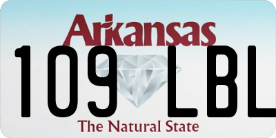 AR license plate 109LBL