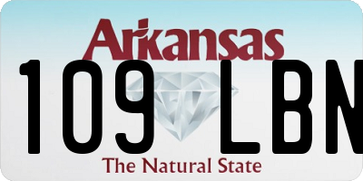 AR license plate 109LBN