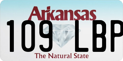 AR license plate 109LBP