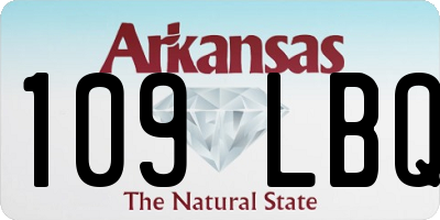 AR license plate 109LBQ