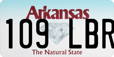 AR license plate 109LBR