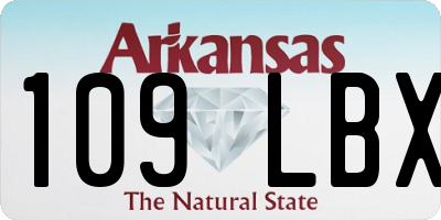 AR license plate 109LBX