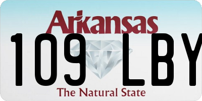 AR license plate 109LBY