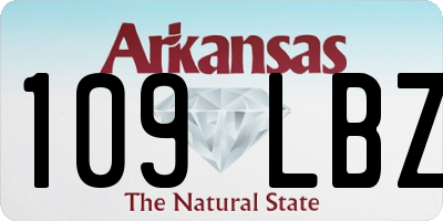 AR license plate 109LBZ