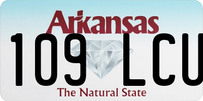 AR license plate 109LCU