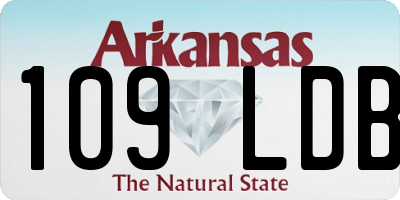 AR license plate 109LDB