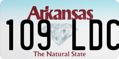 AR license plate 109LDC