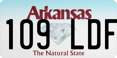 AR license plate 109LDF
