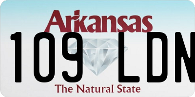 AR license plate 109LDN