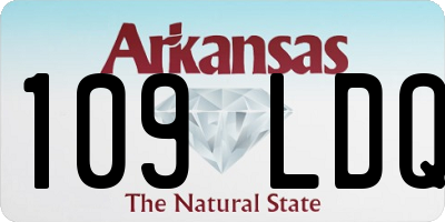 AR license plate 109LDQ