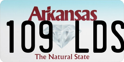 AR license plate 109LDS