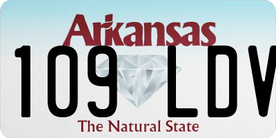 AR license plate 109LDV