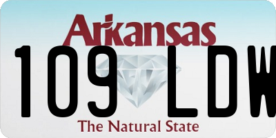 AR license plate 109LDW