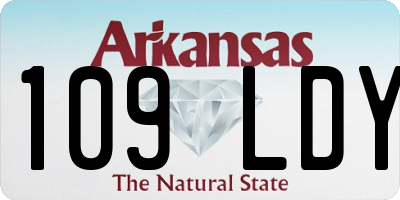 AR license plate 109LDY