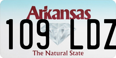 AR license plate 109LDZ