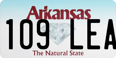 AR license plate 109LEA