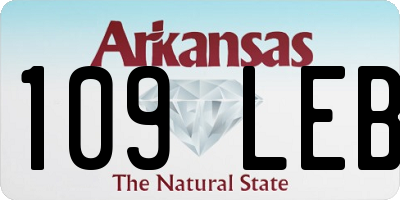 AR license plate 109LEB