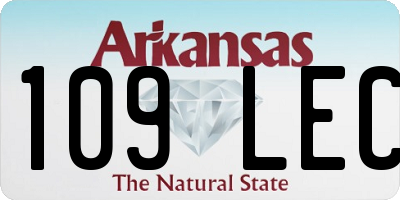 AR license plate 109LEC
