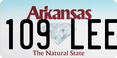 AR license plate 109LEE