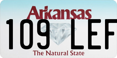 AR license plate 109LEF