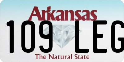 AR license plate 109LEG