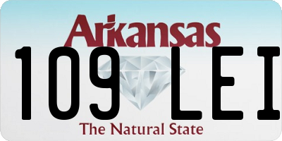 AR license plate 109LEI