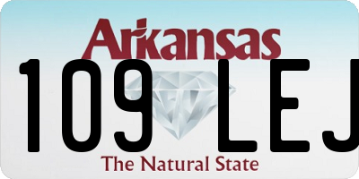 AR license plate 109LEJ
