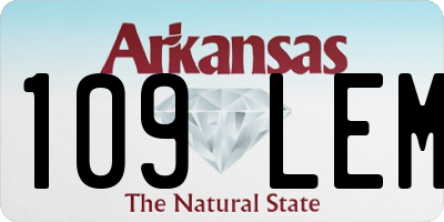 AR license plate 109LEM