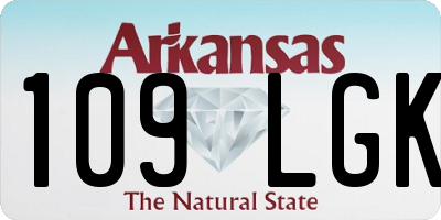 AR license plate 109LGK