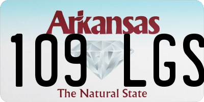 AR license plate 109LGS