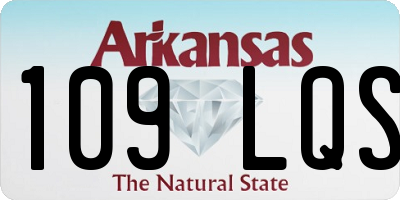 AR license plate 109LQS